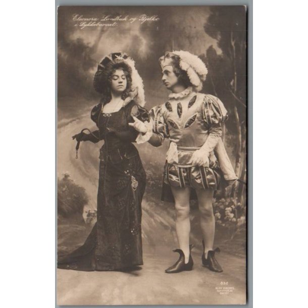 Eleonora Lundbeck - Bjelke i "Lykkebarnet" - Skuespiller - Postkort - Ubrugt