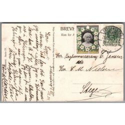 Julem�rke 1909 p� Postkort