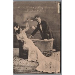 Eleonora Lundbeck - Henry Seemann i "Den fraskilte Kone" - Skuespiller - Postkort - Brugt