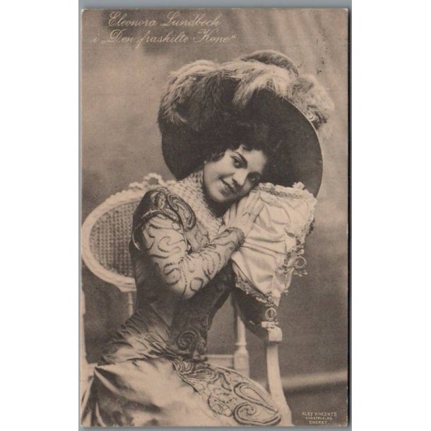 Eleonora Lundbeck "Den fraskilte Kone" - Skuespiller - Postkort - Brugt