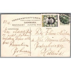 Julem�rke 1909 p� Postkort