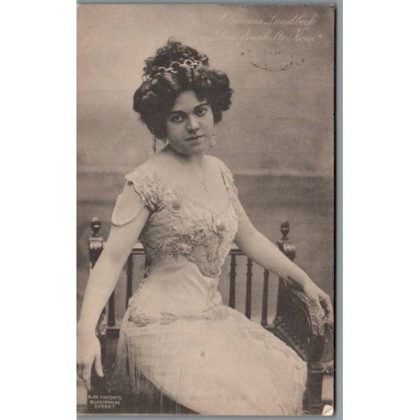 Eleonora Lundbeck "Den fraskilte Kone" - Skuespiller - Postkort - Brugt