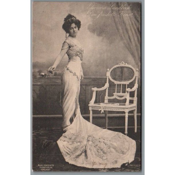 Eleonora Lundbeck "Den fraskilte Kone" - Skuespiller - Postkort - Brugt