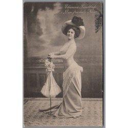 Eleonora Lundbeck "Den fraskilte Kone" - Skuespiller - Postkort - Brugt