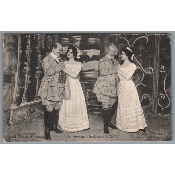  "De smaa Jackson &amp; Co. - Skuespiller - Postkort - Brugt