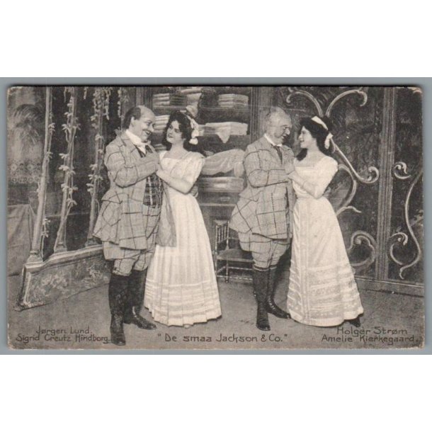 "De smaa Jackson &amp; Co. - Skuespiller - Postkort - Brugt