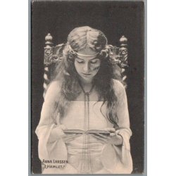 Anna Larsen i "Hamlet"- Skuespiller - Postkort - Brugt