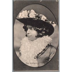 Fru Anna Larssen - Skuespiller - Postkort - Brugt