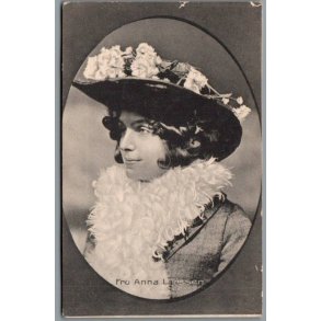 Fru Anna Larssen - Skuespiller - Postkort - Brugt