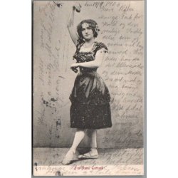 Fru Anna Larssen - Skuespiller - Postkort - Brugt