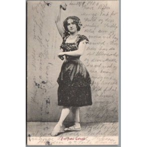 Fru Anna Larssen - Skuespiller - Postkort - Brugt