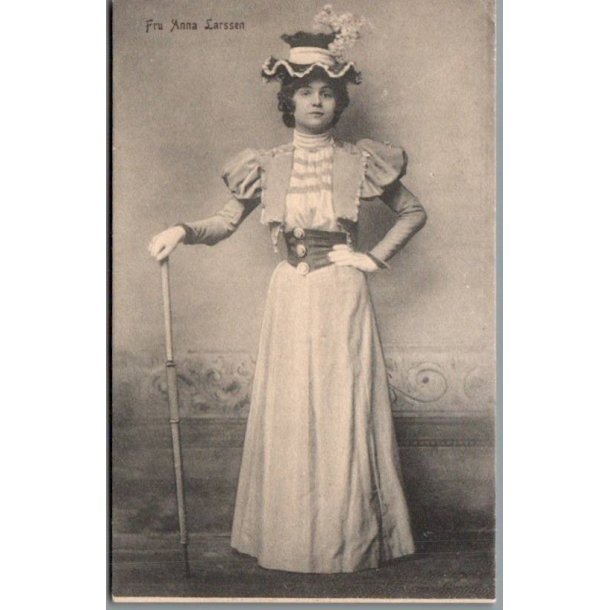 Fru Anna Larssen - Skuespiller - Postkort - Ubrugt