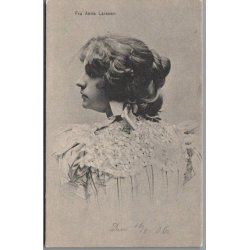 Fru Anna Larssen - Skuespiller - Postkort - Brugt