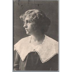 Skuespillerinde Fru Anna Larssen - Skuespiller - Postkort - Brugt