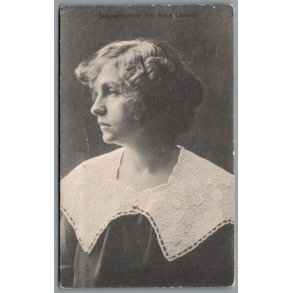 Skuespillerinde Fru Anna Larssen - Skuespiller - Postkort - Brugt