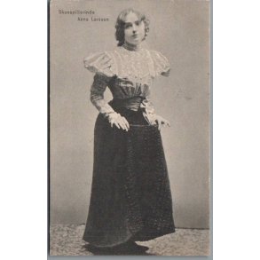 Anna Larssen - Skuespiller - Postkort - Brugt