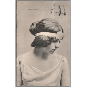 Anna Larssen - Skuespiller - Postkort - Brugt