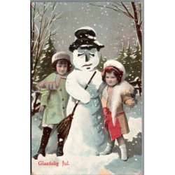 Julem�rke 1908 p� Postkort