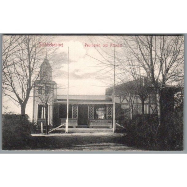 Stubbek�bing - Pavillonen ved Anl�get - Postkort - Brugt