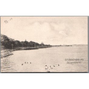 Stubbek�bing - Strandparti - Postkort - Ubrugt