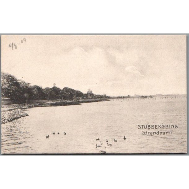Stubbek�bing - Strandparti - Postkort - Ubrugt