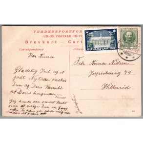 Julemrke 1908 p Postkort