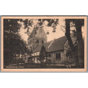 Stubbek�bing Kirken - Postkort - Ubrugt