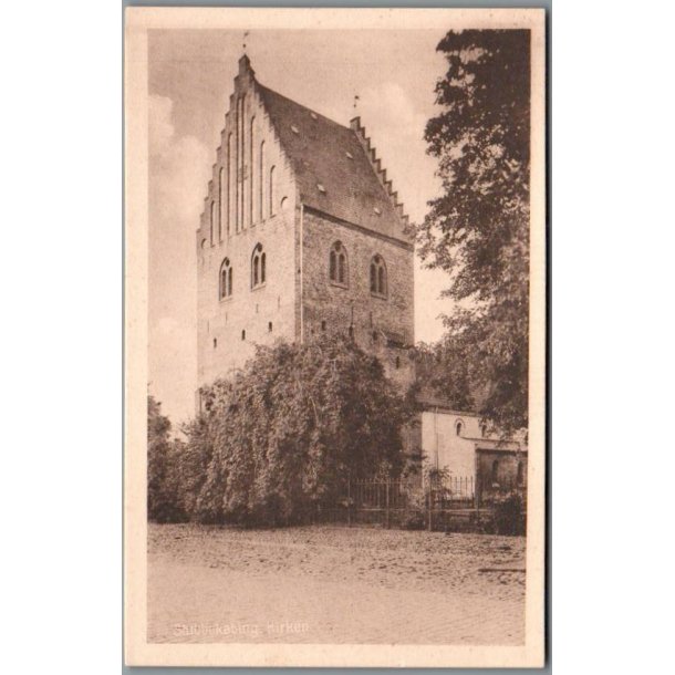 Stubbek�bing Kirken - Postkort - Ubrugt
