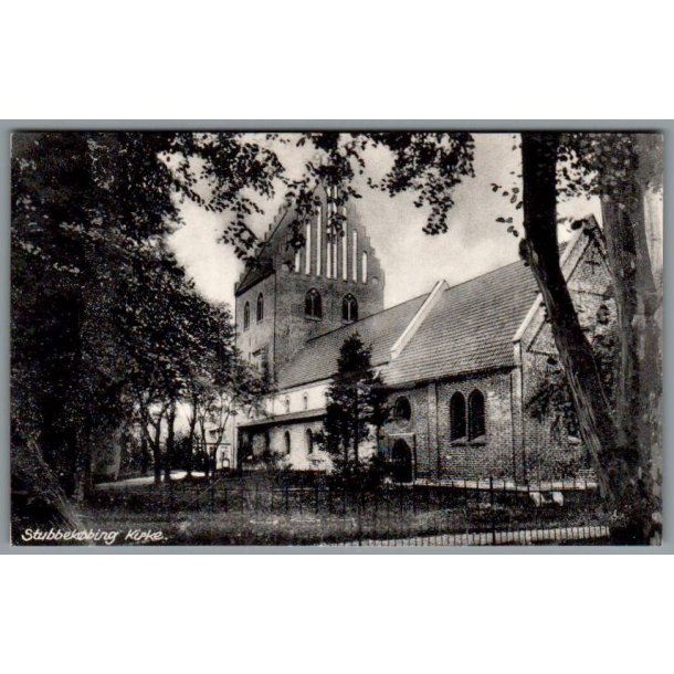 Stubbek�bing Kirke - Postkort - Ubrugt