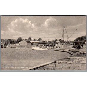 Hesn�s - Parti fra Havnen - Postkort - Ubrugt - Fold !