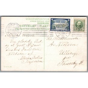 Julemrke 1908 p Postkort