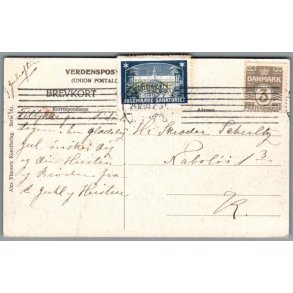 Julemrke 1908 p Postkort