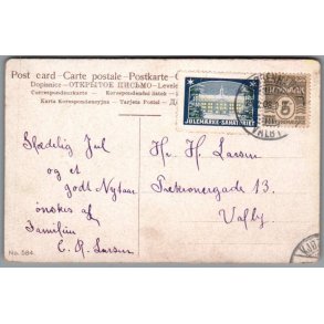 Julemrke 1908 p Postkort