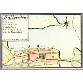 Stubbek�bing - Kopi af kort fra 1782