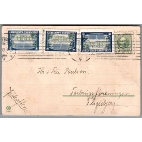 Julemrke 1908 p Postkort