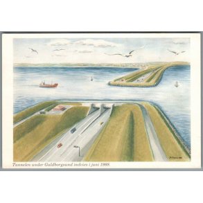 Tunnel under Guldborgsund - Postkort - Brugt