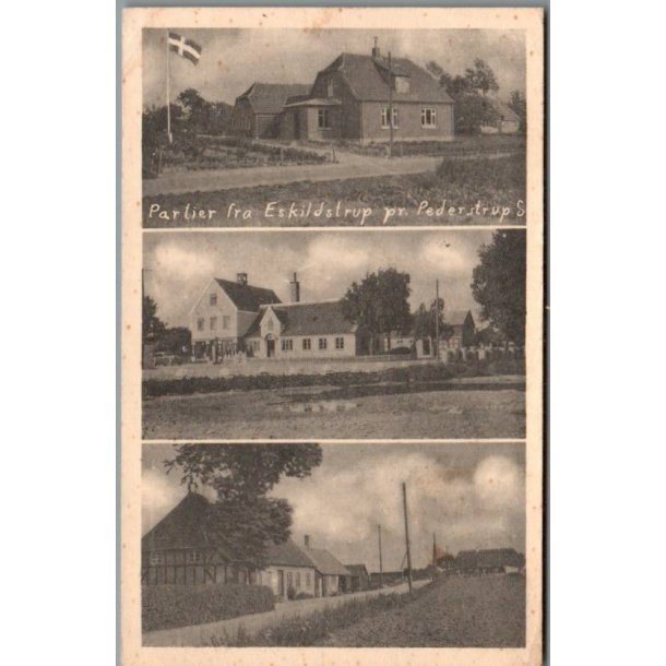 Partier fra Eskildstrup pr. Pederstrup ST. - Postkort - Brugt