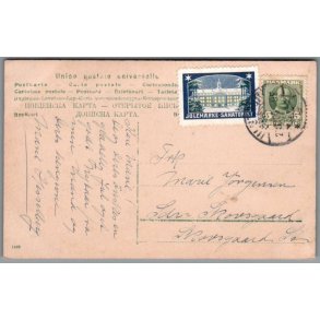 Julemrke 1908 p Postkort