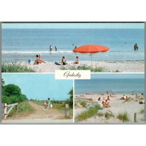 Strandparti - Gedseby - Postkort  - Ubrugt