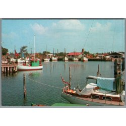 Gedser - Havneparti - Postkort  - Brugt