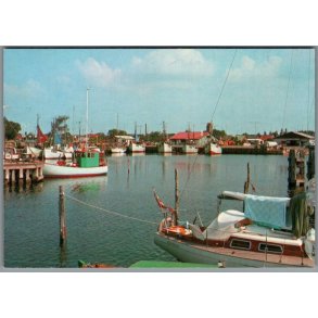 Gedser - Havneparti - Postkort  - Brugt