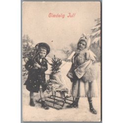 Julemrke 1907 p Postkort