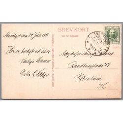 Marielyst �sters�bad - Storm - Postkort - Brugt