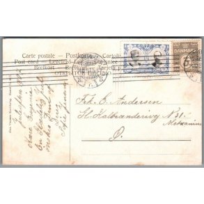 Julemrke 1907 p Postkort