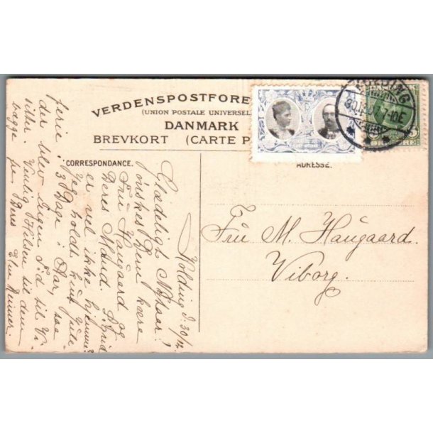 Julemrke 1907 p Postkort