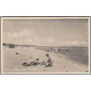 Nyk�bing F. Badestrand ved Marielyst - Postkort - Ubrugt