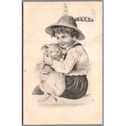 Julemrke 1907 p Postkort