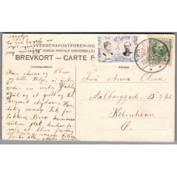 Julemrke 1907 p Postkort