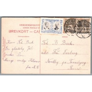 Julemrke 1907 p Postkort