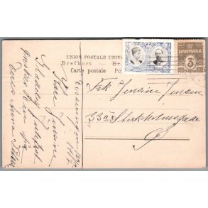 Julemrke 1907 p Postkort